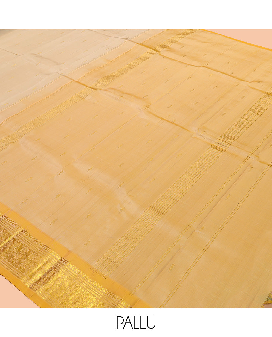 Light Sandal Kanchipuram Silk Saree