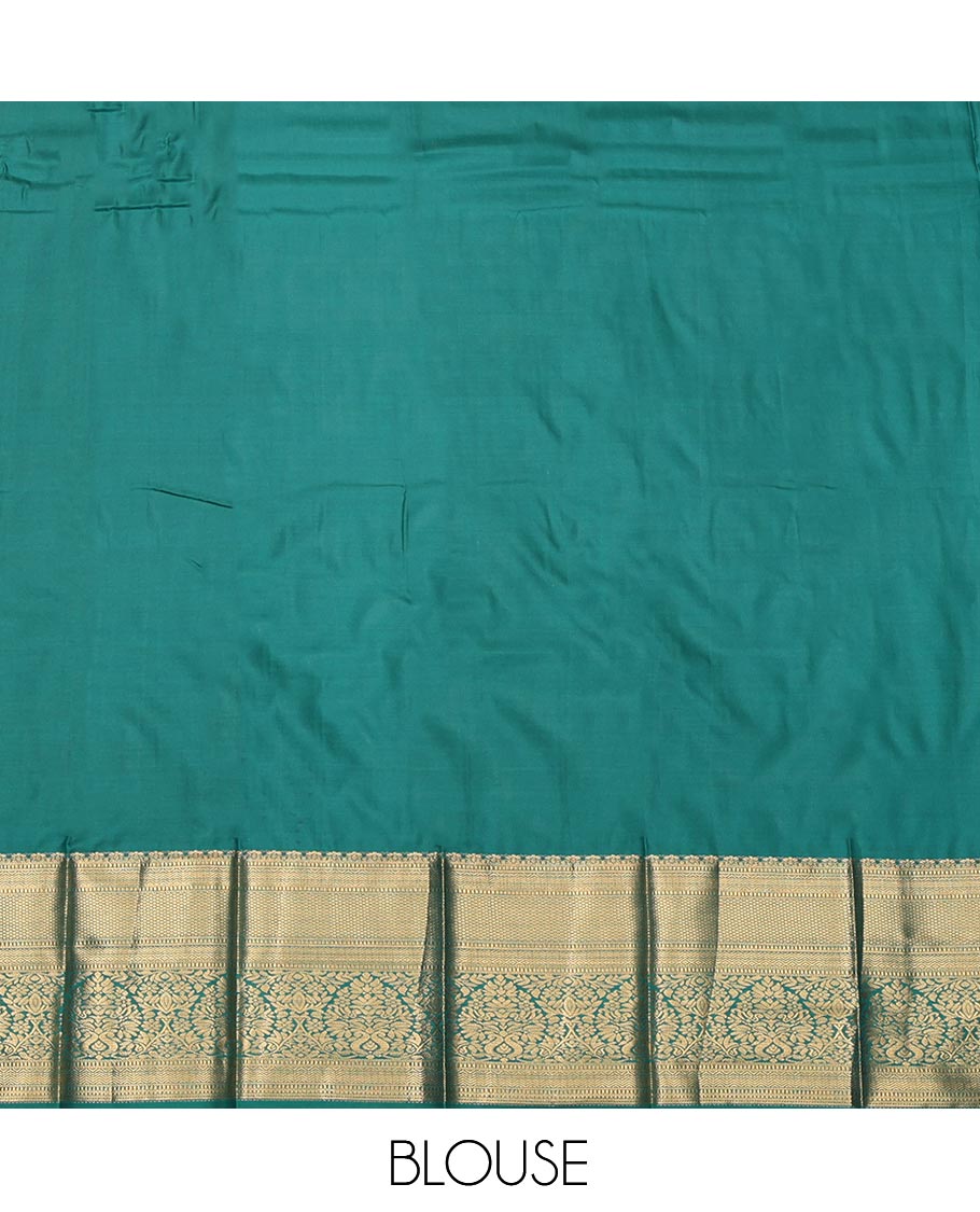 Orange Budget Silk Saree, Delicately Woven with Zari Buttas and Checks, Complemented by Contrast Traditional Zari Border, Intricate Pallu, and Contrast Blouse