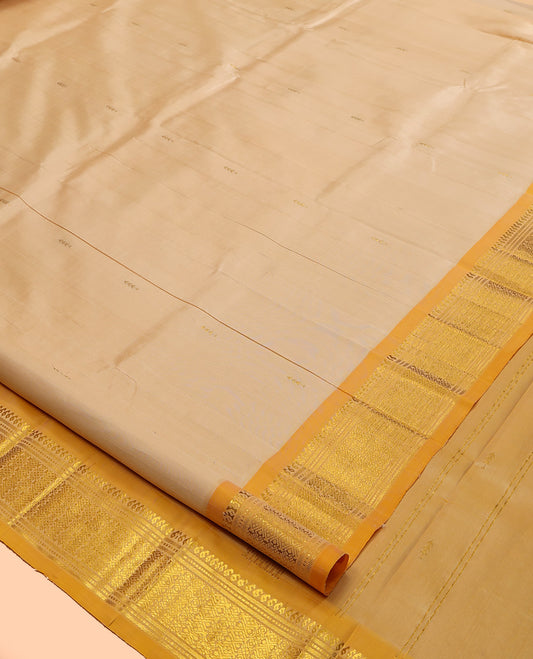 Light Sandal Kanchipuram Silk Saree