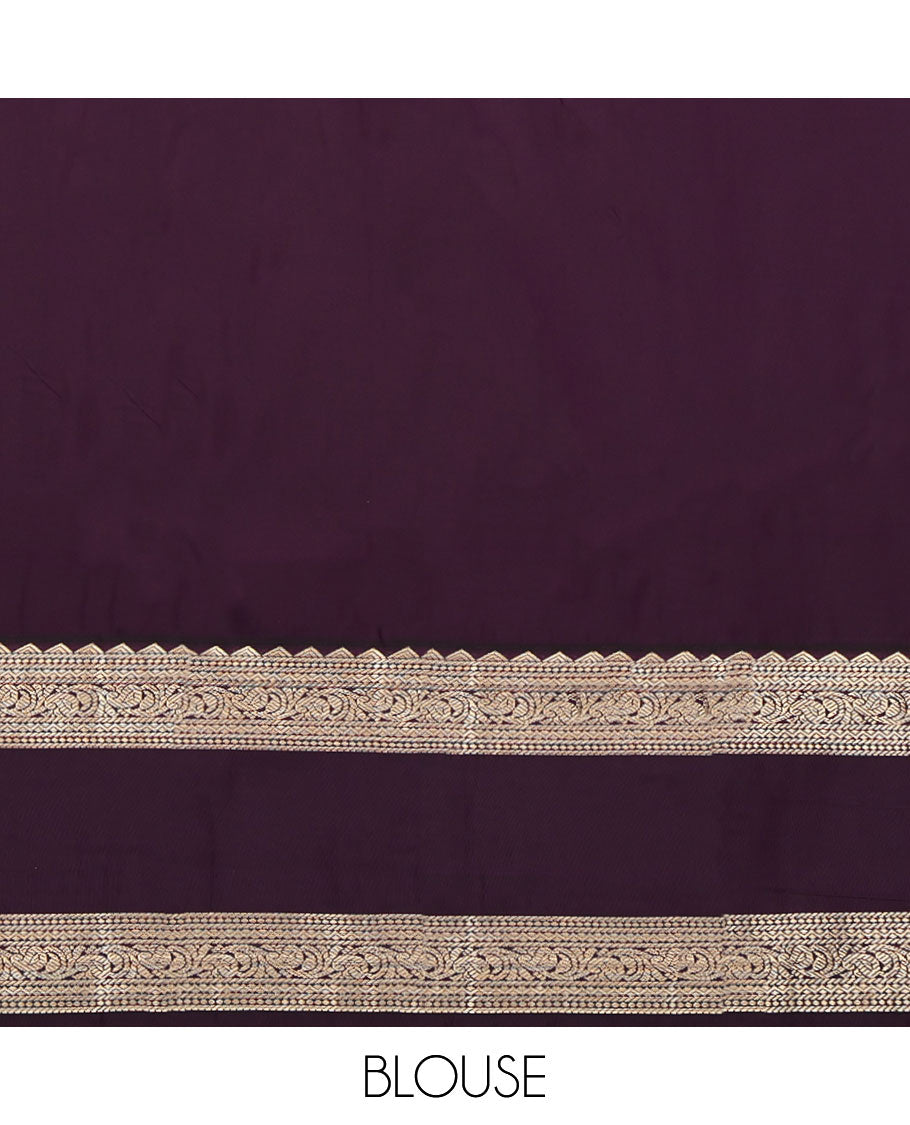 Mustard Budget Silk Saree, Sparsely Woven with Zari Buttas, Complemented by a Contrast Traditional Zari Rettai Pettu Border, Jaal Pallu, and a Contrast Blouse