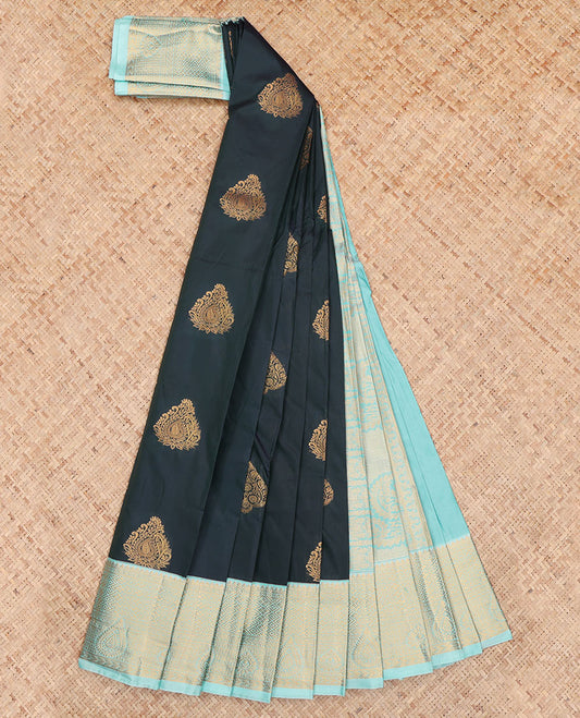 Dark Blue Budget Silk Saree