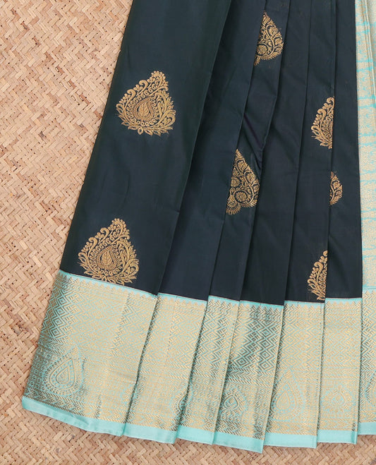 Dark Blue Budget Silk Saree