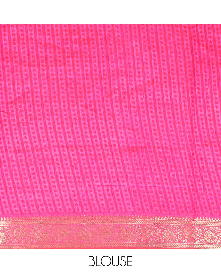 Purple floral vine patola silk saree, contrast traditional zari border and pallu of Pichwai cow and peacock motifs