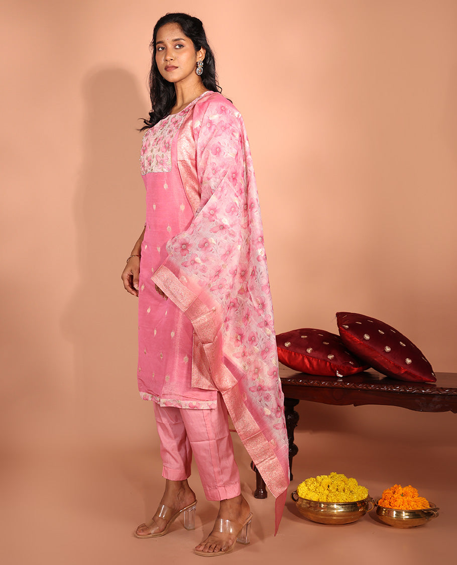 Pink Tissue Readymade Suit