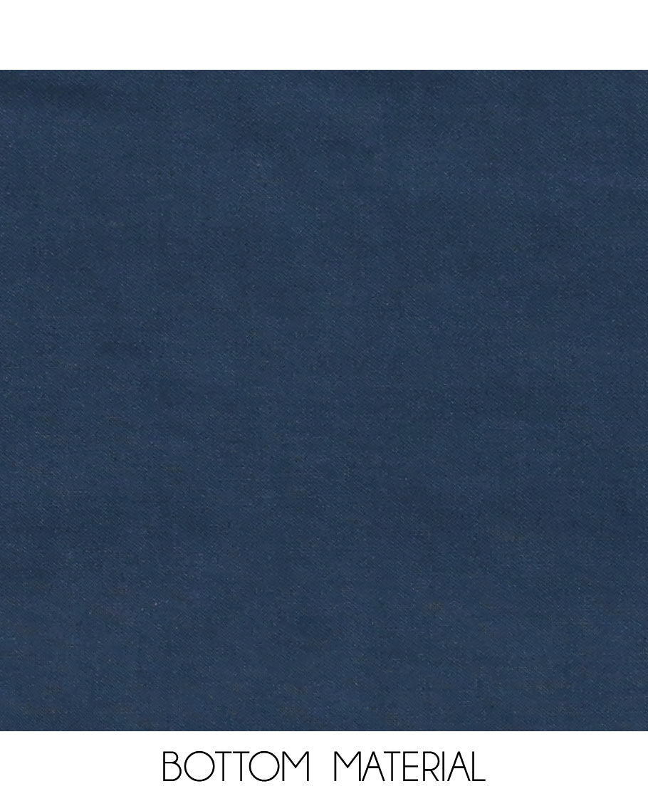 Blue Rayon Ikkat Butta Material Chudidar Set