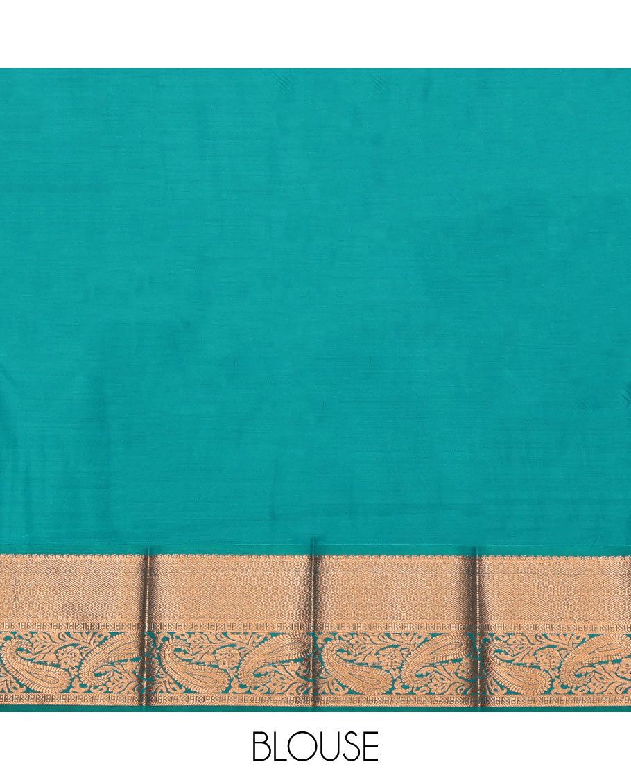 Pink Budget Silk Saree Features Jacquard Design, Complemented by a Contrast Traditional Zari Border, Grand Pallu, and Contrast Blouse