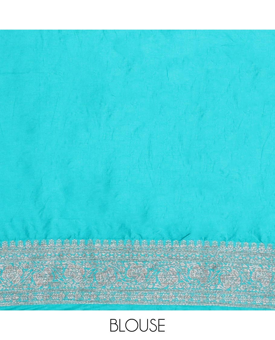 Maroon striped semi- banaras tussar saree with self zari border & intricate zari design pallu