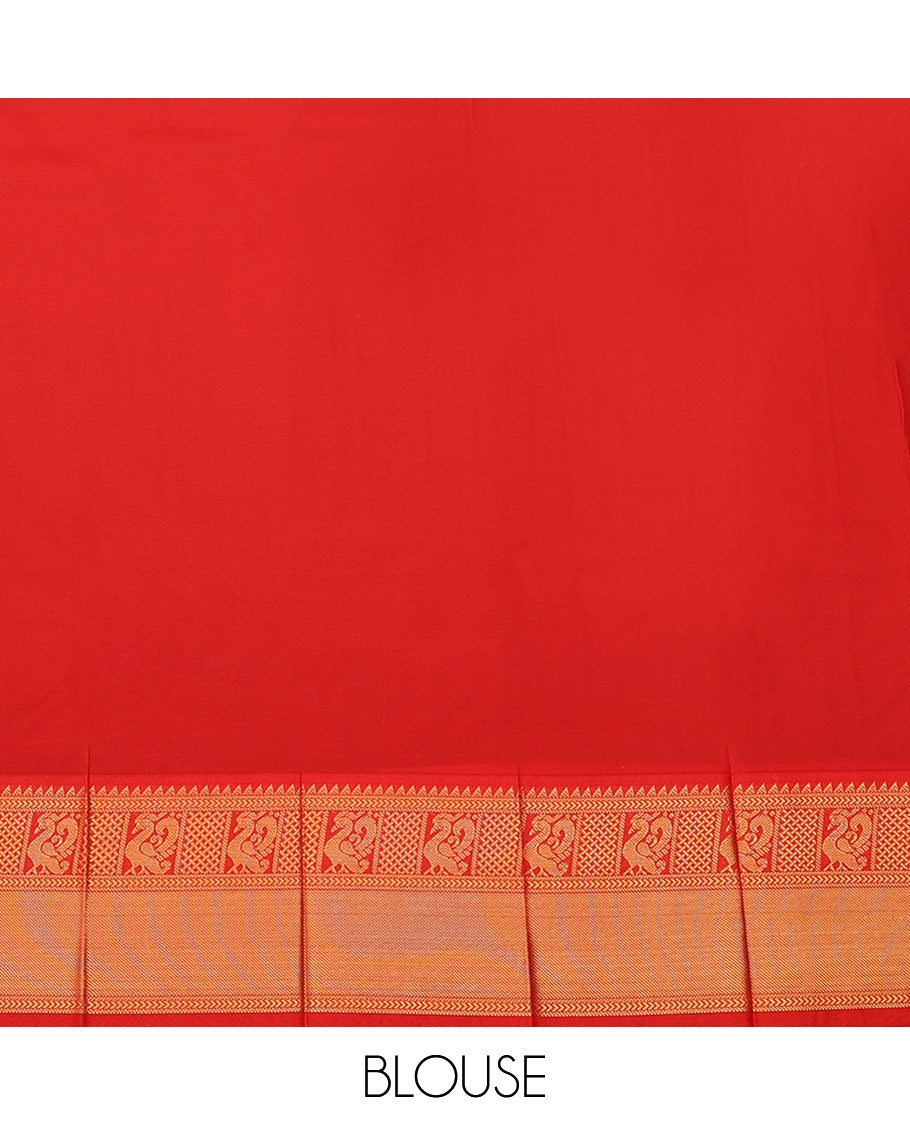Purple Budget Silk Saree, Embellished with Zari Butta Enclosed Checked Design All Over Its Body, Complemented by a Contrast Traditional Zari Design Border, Grand Jaal Pallu, and Paired with a Contrast Blouse