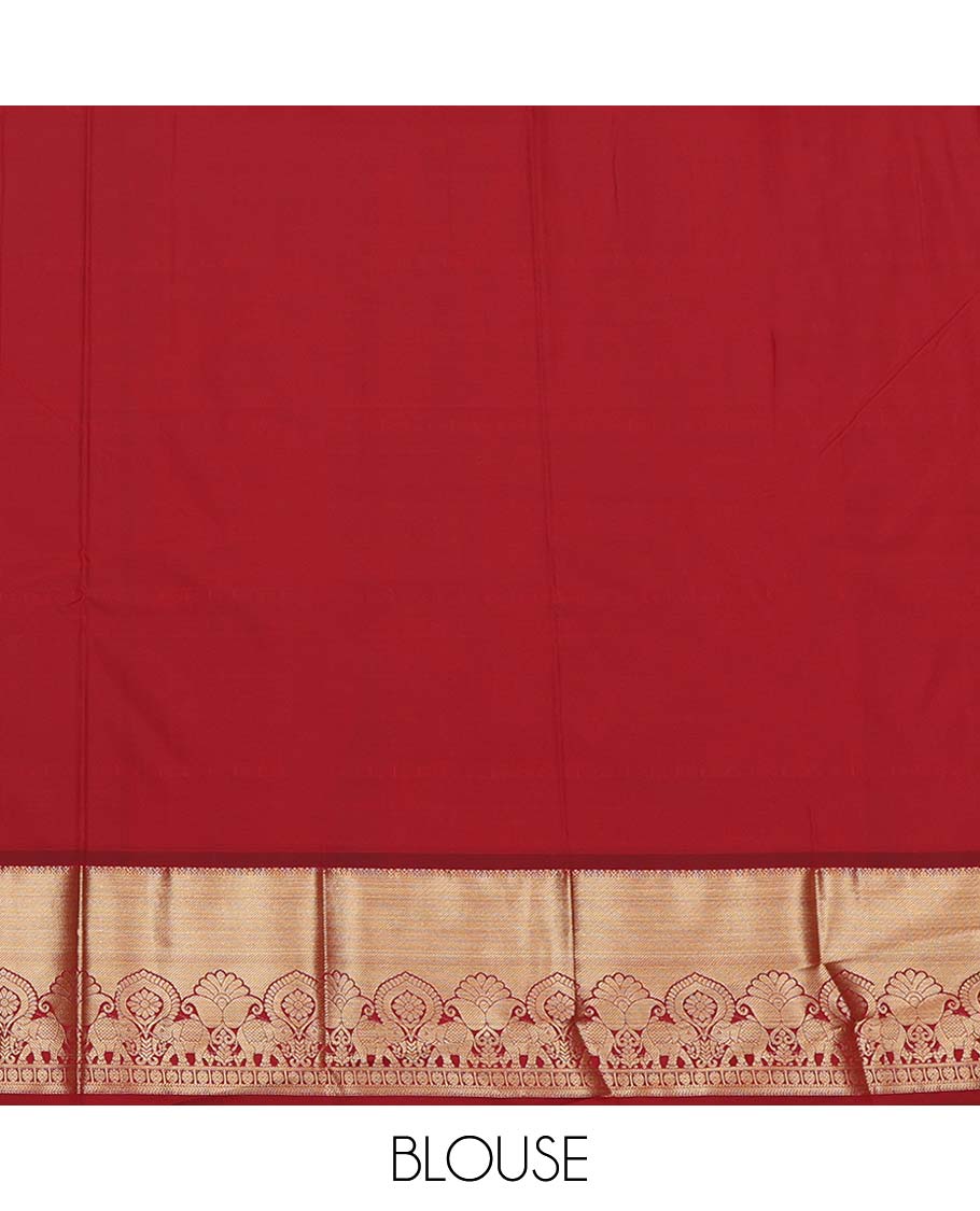 Blue Budget Silk Saree, Enthralled with Floral Vine Design, Complemented by Contrast Traditional Zari Border, a Jaal Pallu and a Contrast Blouse