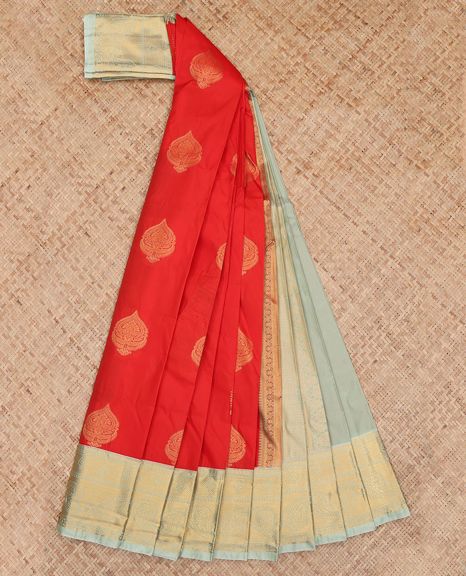 Orange Budget Silk Saree