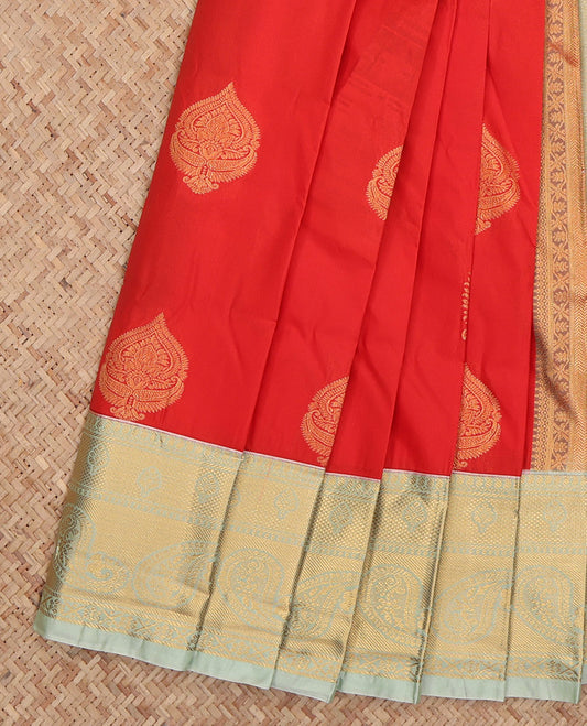 Orange Budget Silk Saree