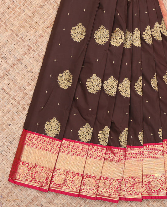 Brown Traditional Budget Silk Saree