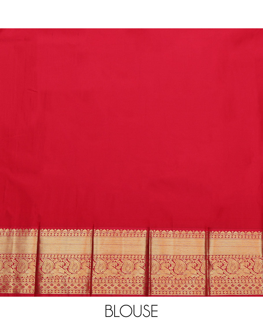 Baby Blue Budget Silk Saree, Woven with Zari Buttas and Checks, Captivating Contrast Traditional Zari Design Border, Grand Pallu, and a Contrast Blouse