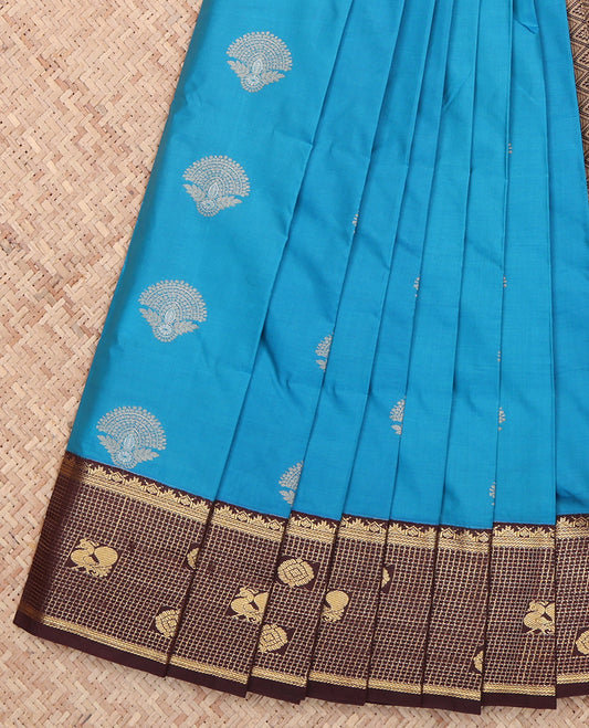 Blue Budget Silk Saree