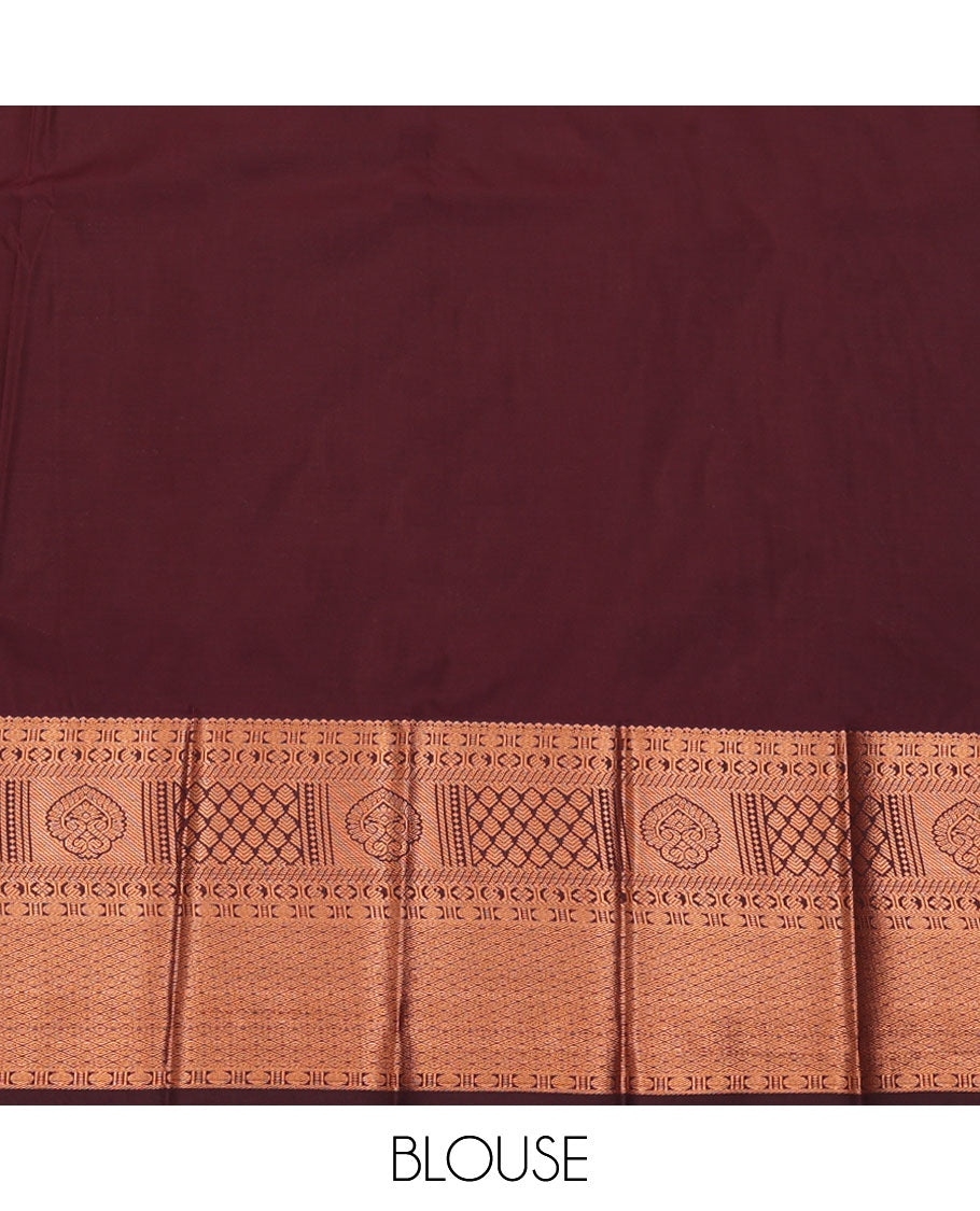 Baby Pink Budget Silk Saree, Sparsely Woven with Buttas All Over Its Body, Complemented by a Contrast Traditional Zari Design Border, Intricately Designed  Pallu, and Paired with a Contrast Blouse