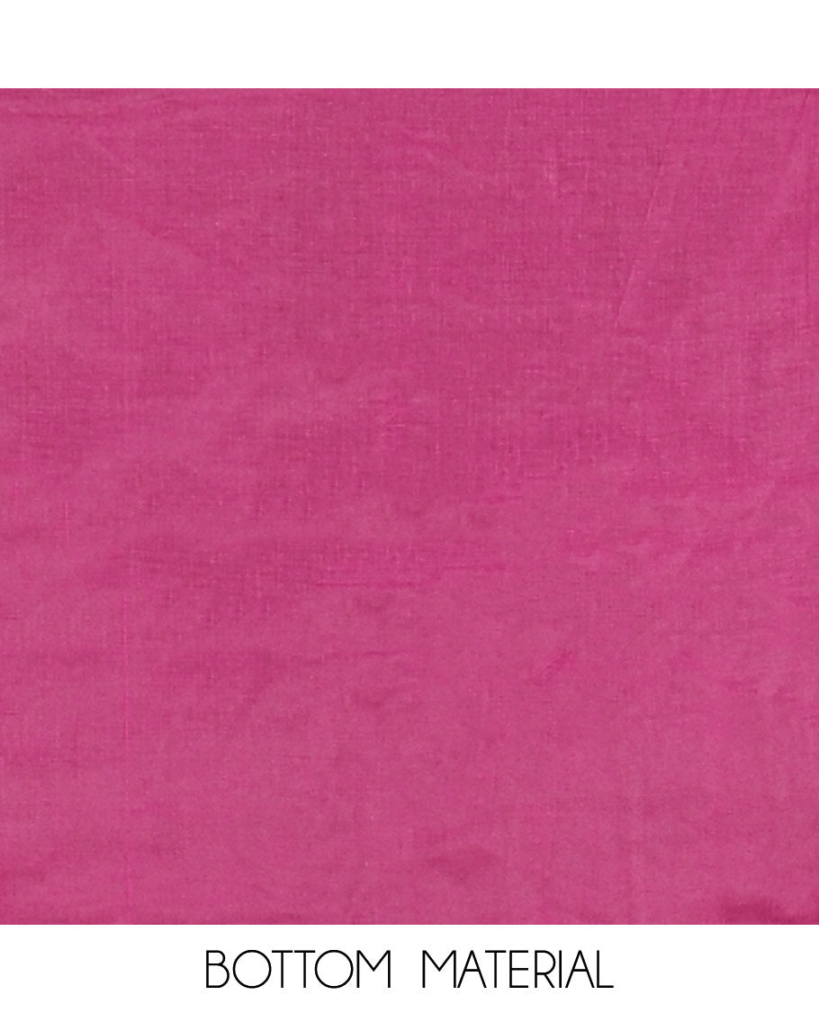 Purple Semi Silk Material Churidar Set, Subtly Made Plain Top, a Plain Santoon Bottom, and Is Paired with a Dual-Colored Bandhani Motifs Semi Silk Dupatta