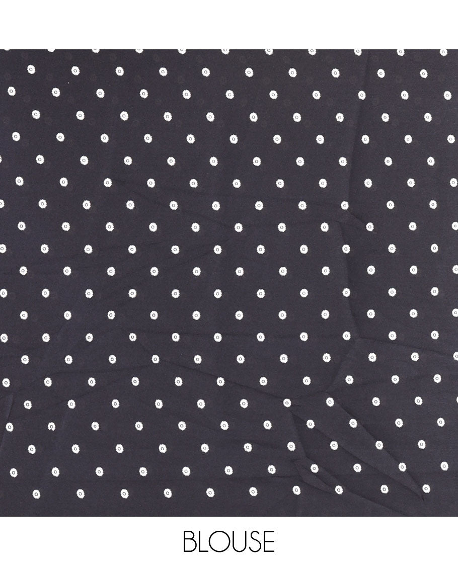 Onion pink tree motifs digitally printed Gajji silk saree with contrast printed border of upside down tree motifs, and contrast printed blouse