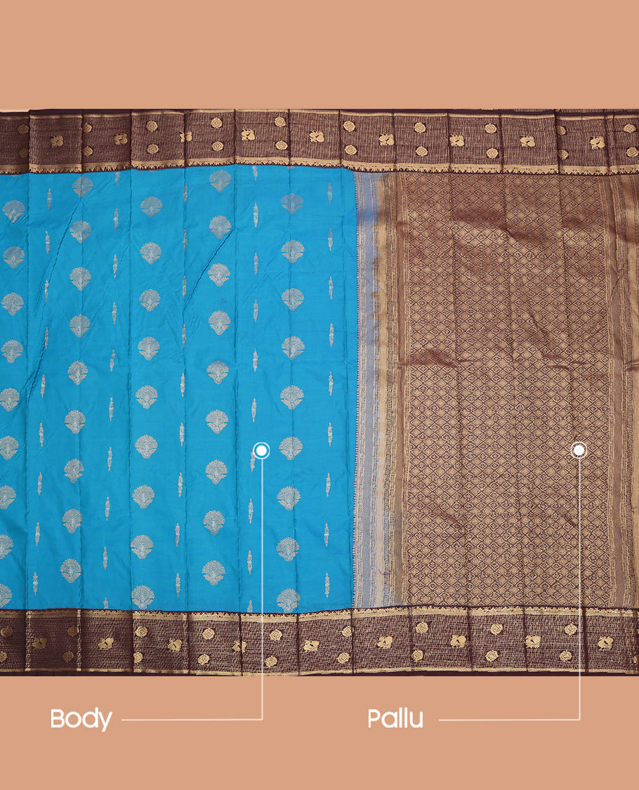 Blue Budget Silk Saree