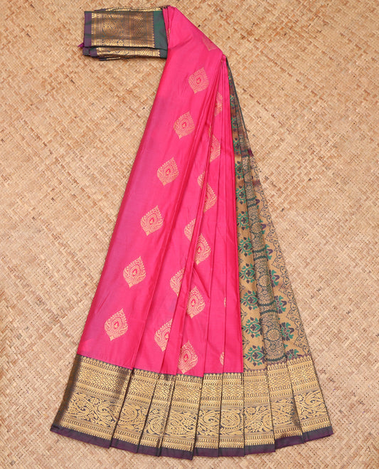 Pink Budget Silk Saree