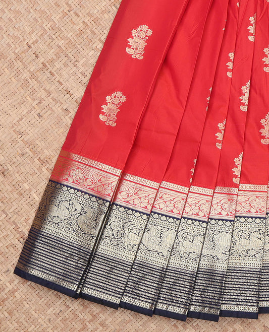 Red Buttas Budget Silk Saree