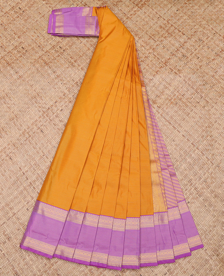 Orange Budget Silk Saree