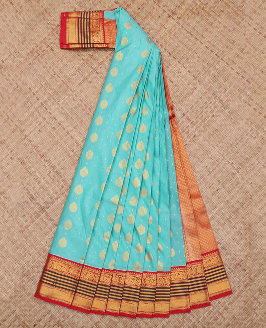 Sky Blue Budget Silk Saree