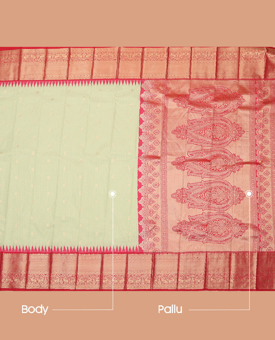 Pista Green Thread Budget Silk Saree