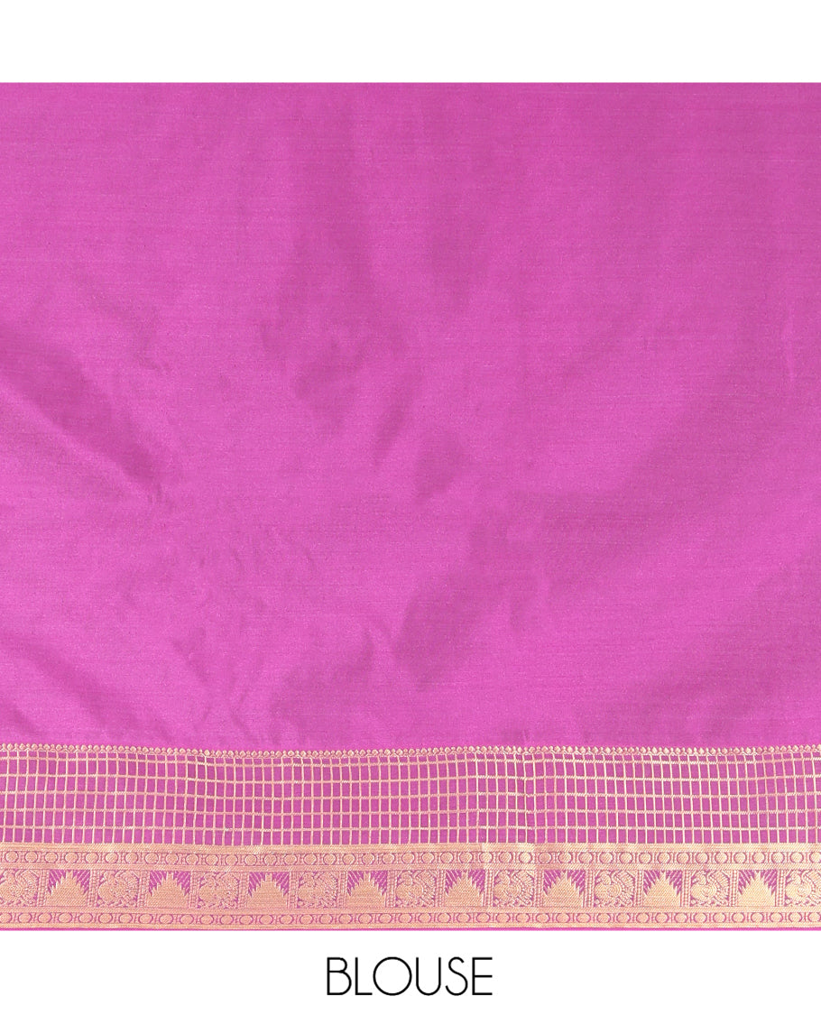 Green Zari Butta Traditional Budget Silk Saree