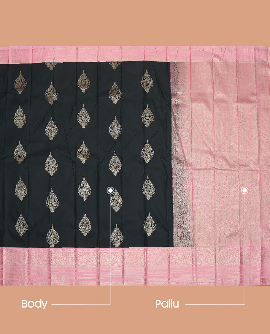 Green Contrast Traditional Budget Silk Saree