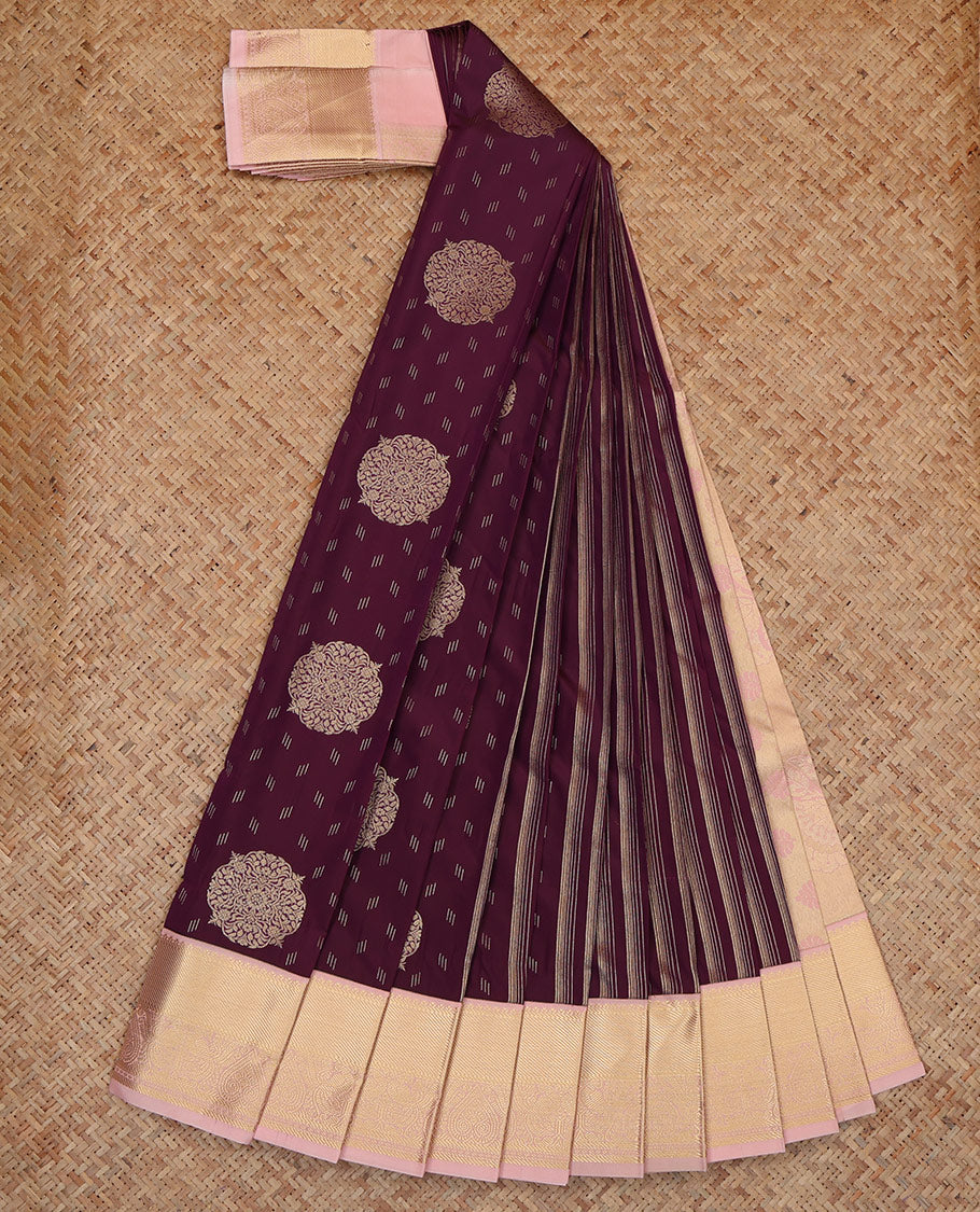 Wine Budget Silk Saree