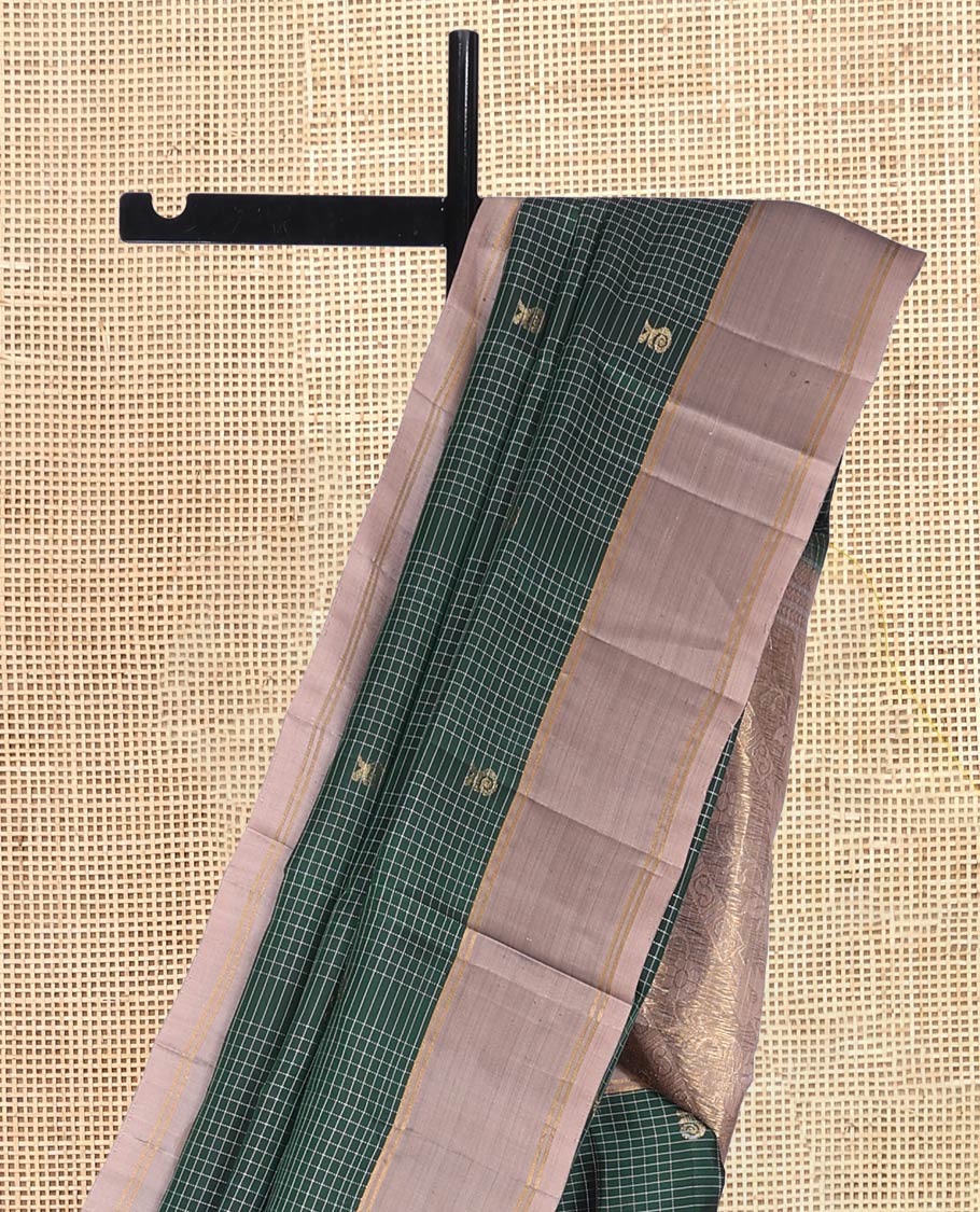 Green Mayuri Lite Silk Mix Saree