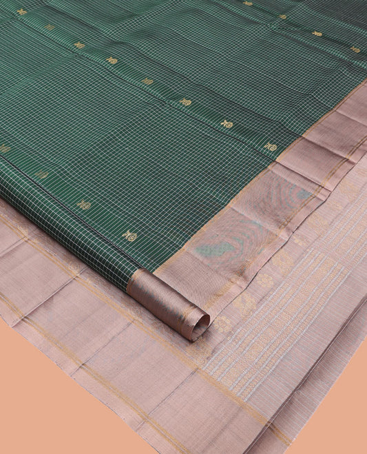 Green Mayuri Lite Silk Mix Saree