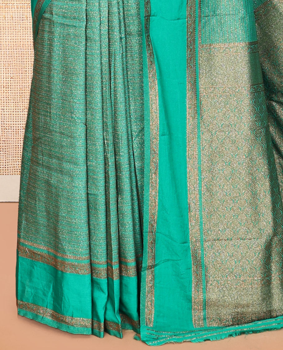 Green Fancy Crepe Saree