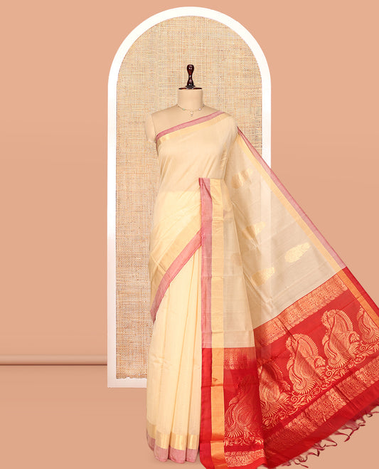 Sandal Silk Cotton Saree