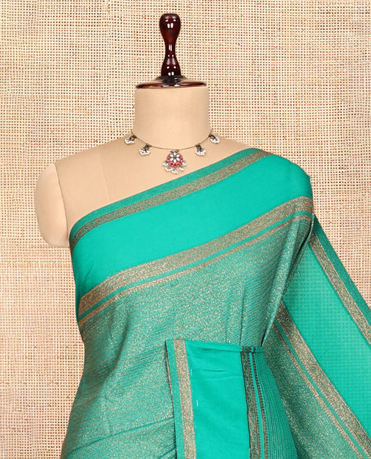 Green Fancy Crepe Saree