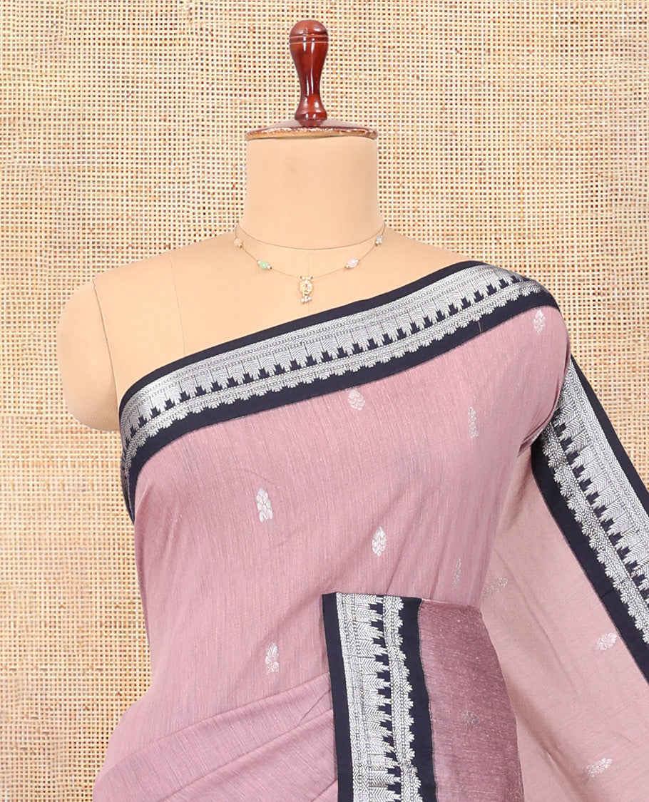 Pale Pink Kalyani Cotton Saree