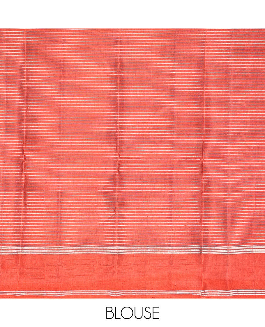 Red Mayuri Lite Silk Mix Saree
