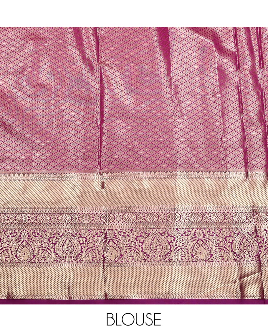 Green Art Silk Half-Saree