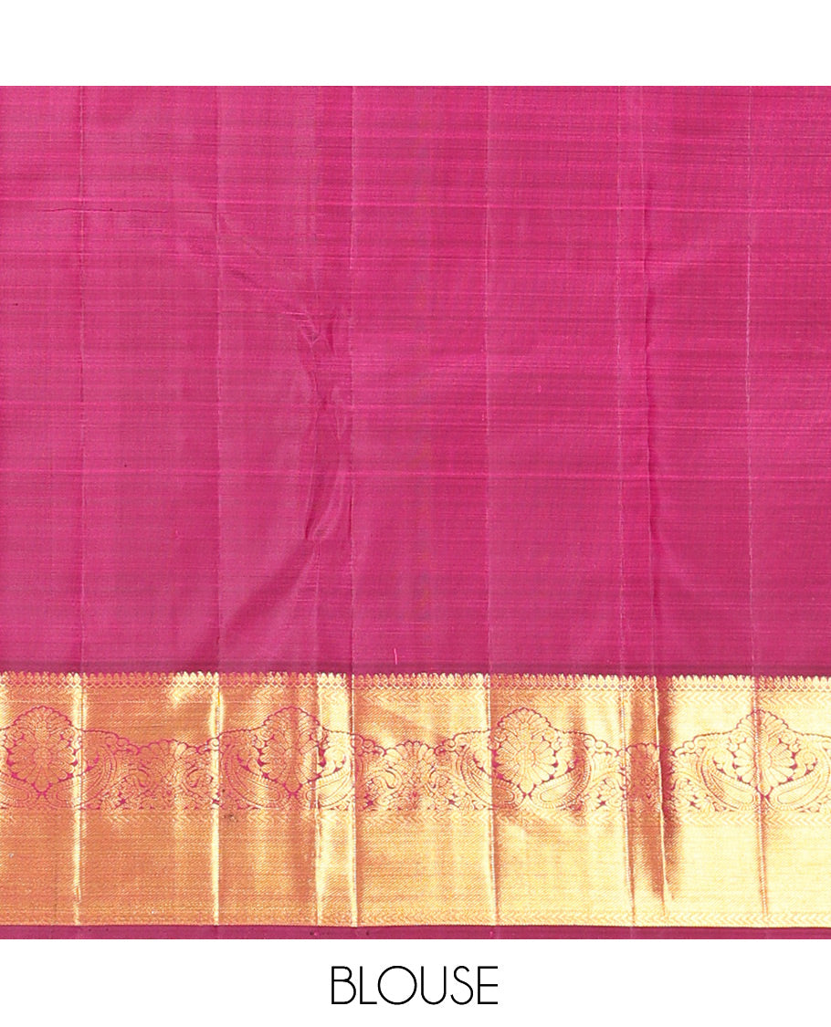 Magenta Kanchipuram Wedding Silk Saree