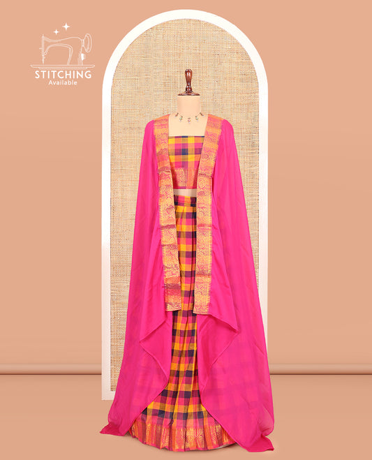 Multi-Color Mercerised Cotton Saree