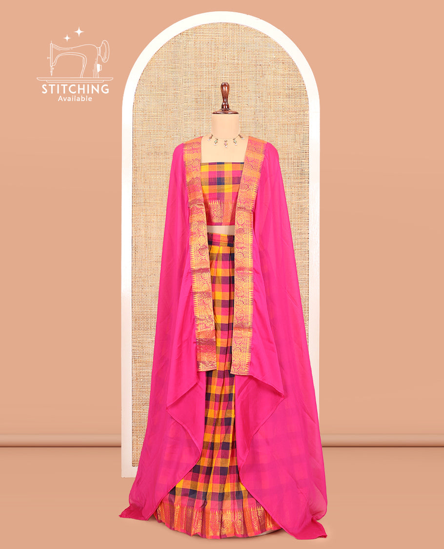 Multi-Color Mercerised Cotton Saree