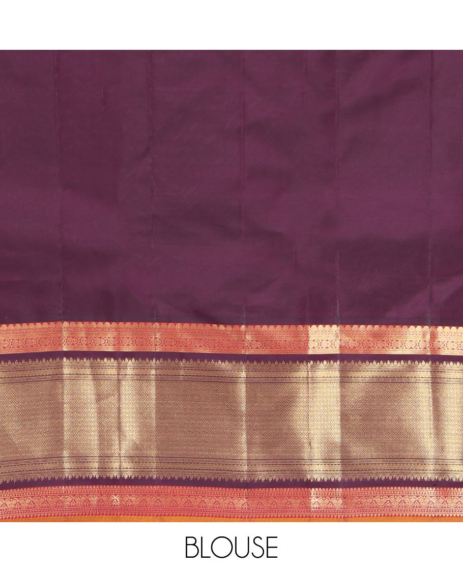 Pink Vasundhara Lite Silk Mix Saree, Elevated with Zari Buttas, a Contrast Traditional Zari Border, Jaal Pallu, and Contrast Blouse