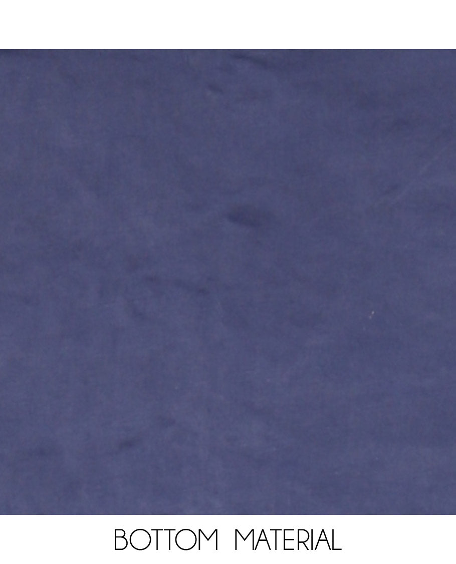 Royal Blue Banarasi Chanderi Material Churidar Features Zari Buttas Top, a Plain Bottom, and a Matching Dupatta
