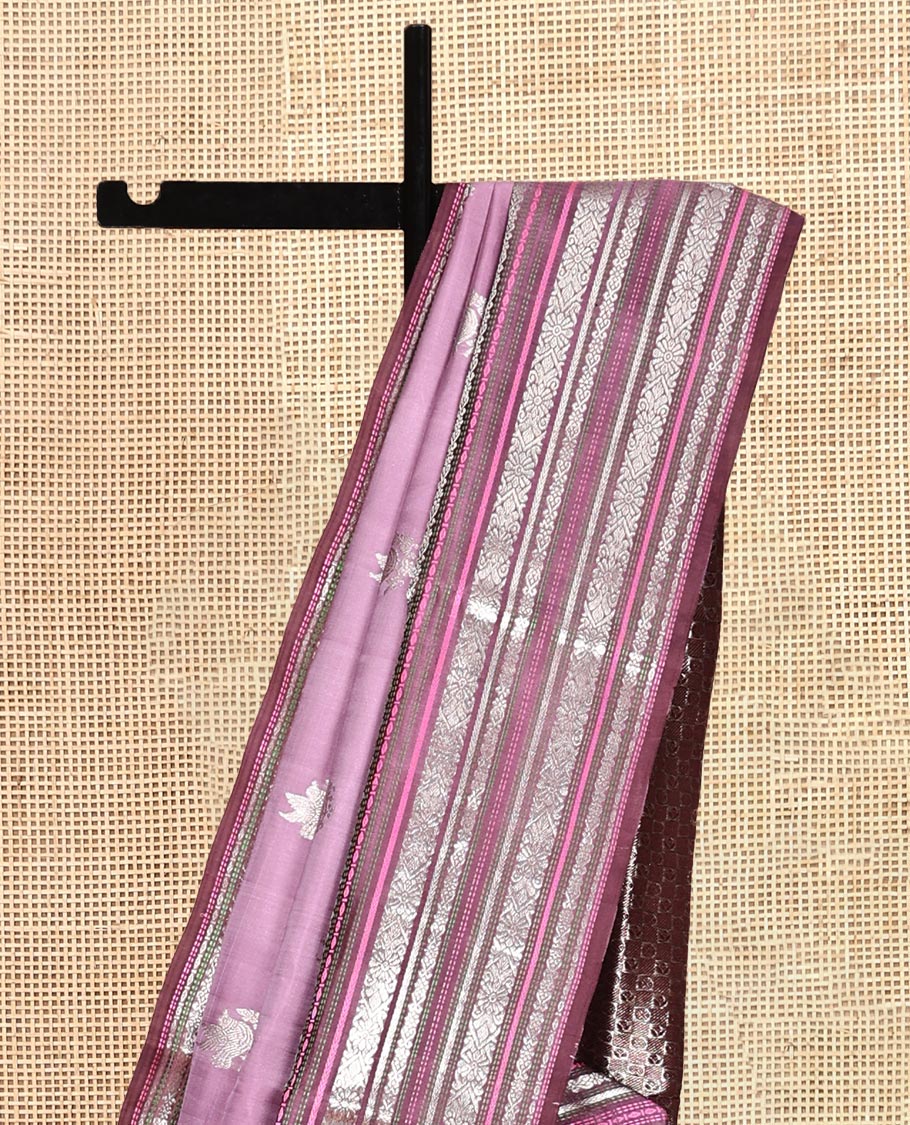 Purple Venkatagiri Silk Saree