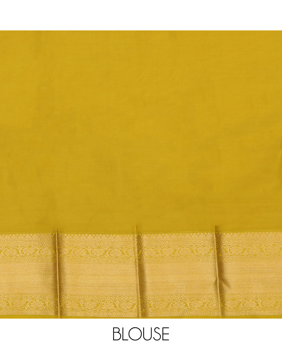 Magenta Contrast Budget Silk Saree