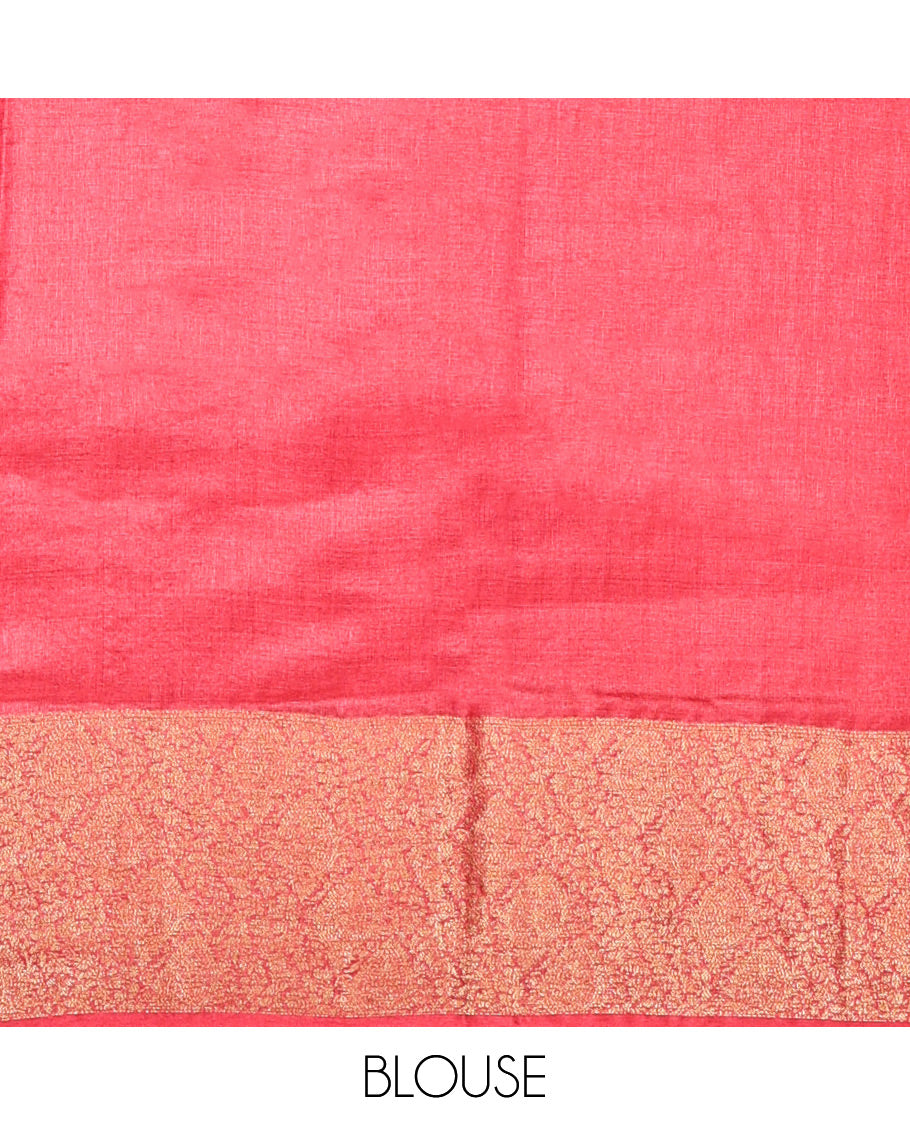 Blue Fancy Tussar Saree