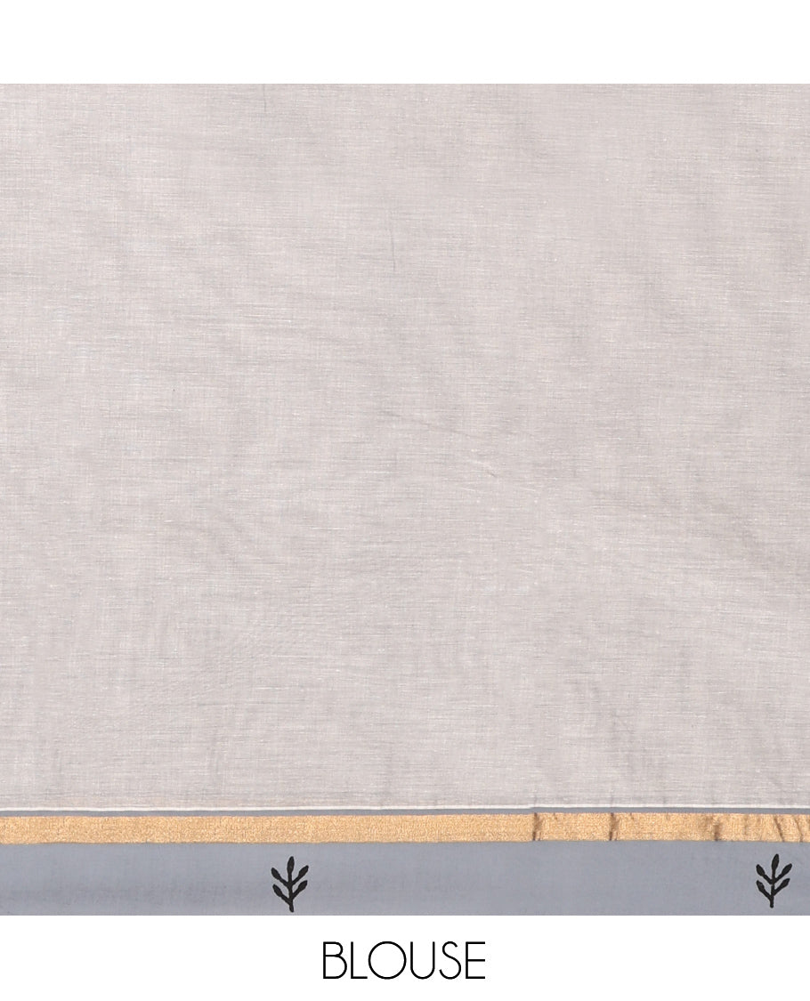Grey Chirala Cotton Saree