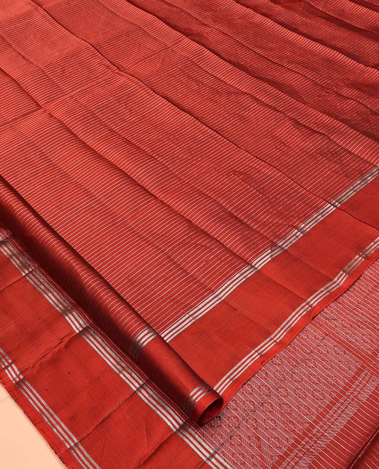 Red Mayuri Lite Silk Mix Saree