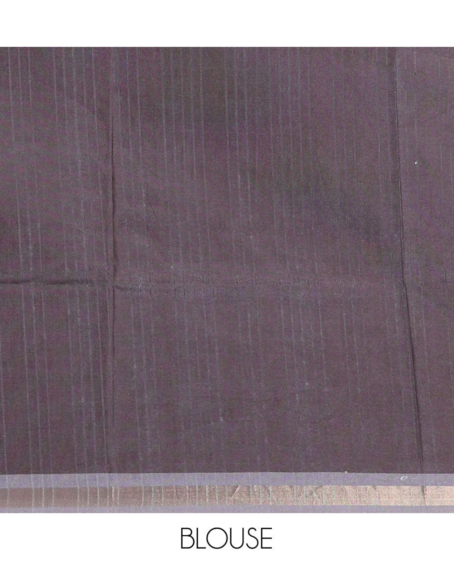 Black Manipuri Tussar Saree