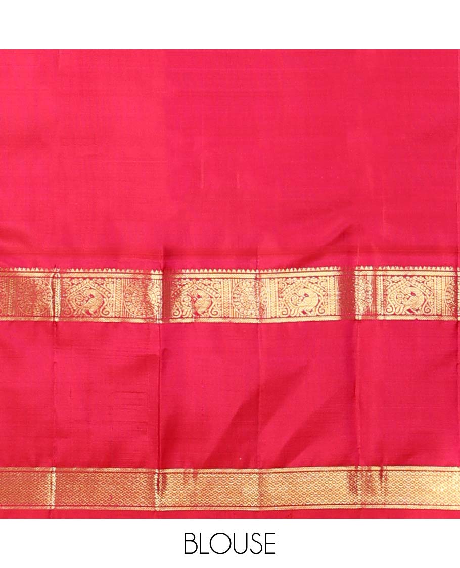 Black diamont motifs kancheepuram silk saree with korvai border of rekku,banaras,poo chakram, mayil kann design & intricate zari pallu
